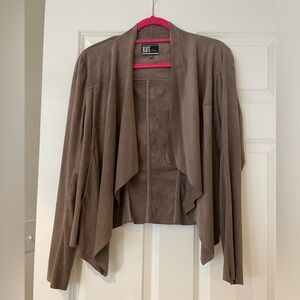 Kut from the Kloth Faux Suede Draped Moto Jacket